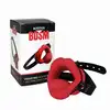 Kiotos BDSM - Vibrating Mouth Gag Silicone Lips &amp; Tongue - Wibrujący knebel w kształcie ust z językiem i wypustkami. 10 funkcji wibracji i silikon wysokiej jakości!