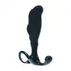 Levelz - Rippled with Hard Loop Silicone Prostate Massager L . Ergonomiczny masażer prostaty z funkcją stymulacji krocza, bez wibracji rozmiar L