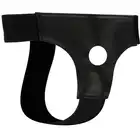 Darkness - Hole strap. Uniwersalny harness z otworem, klasyczny czarny z ekoskóry.