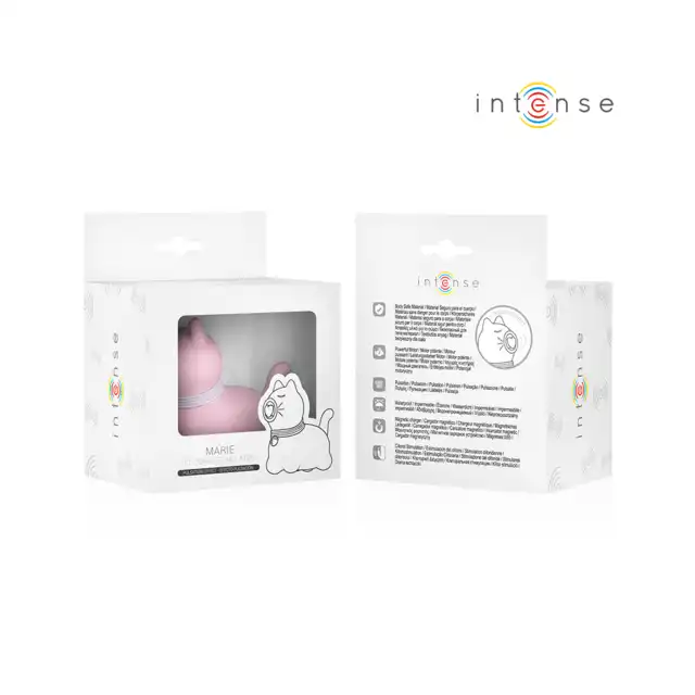 Intense - Marie Clitoral Stimulator - Mega słodki kotek z intensywnie pulsującym serduszkiem. Bardzo odczuwalne doznania dla Twojej łechtaczki!
