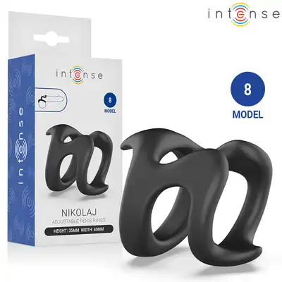 Intense - Nikolaj model 8. Dopasowujący się pierścień na penisa w kształcie U
