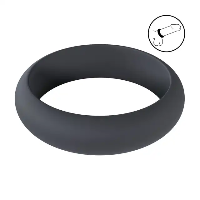 Levelz - Wide O Silicone Cock Ring XXL 55 mm. Duży klasyczny ring silikonowy o średnicy 5,5 cm