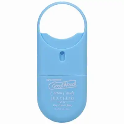 Doc Johnson - GoodHead Juicy Head To-Go Dry Mouth Spray Cotton Candy – spray nawilżający do ust 9 ml o smaku waty cukrowej. Opakowanie podróżne. Zabierz go wszędzie.