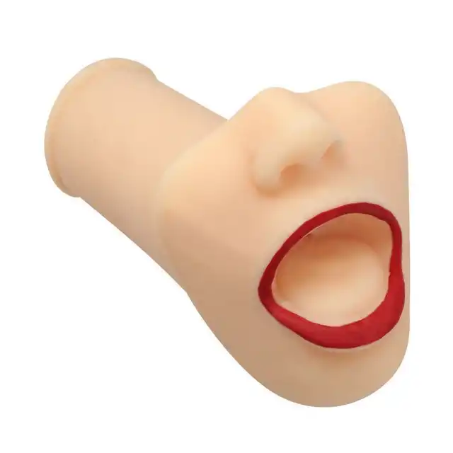 Toyz4Lovers - Sexy Mouth Red Lips Masturbator. Realistyczny masturbator z cyberskóry w kształcie ust. 