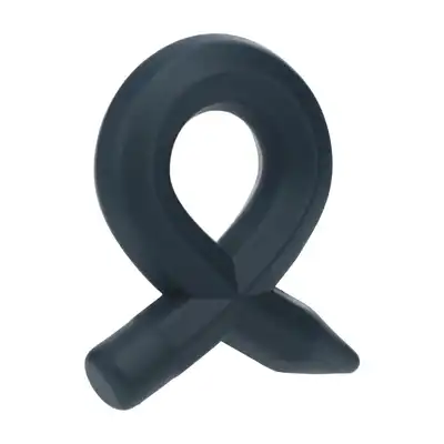 Levelz - Pencil Liquid Silicone Cock Ring. Mocny pierścień erekcyjny wykonany z silikonu w kolorze czarnym 3-5 cm średnicy