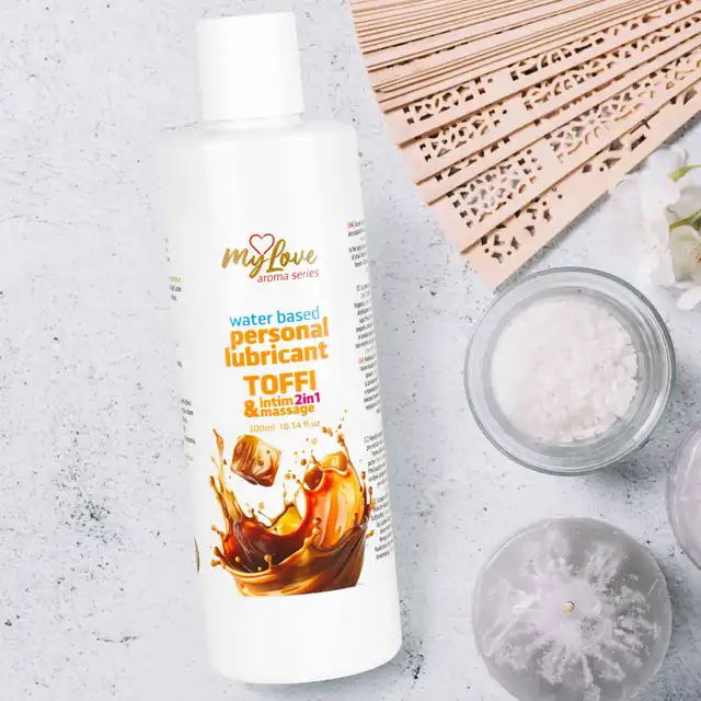 My Love - Aroma Series Intim&amp;Massage 2in1 Toffi 300ml - Żel 2 w 1 do intymnych doznań oraz sensualnego masażu ciała o zapachu musującego słodkiego toffi.