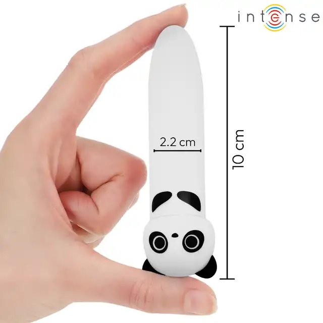 Intense - POH USB wibrator w kształcie pandy. Przeuroczy kompaktowy gadżet.