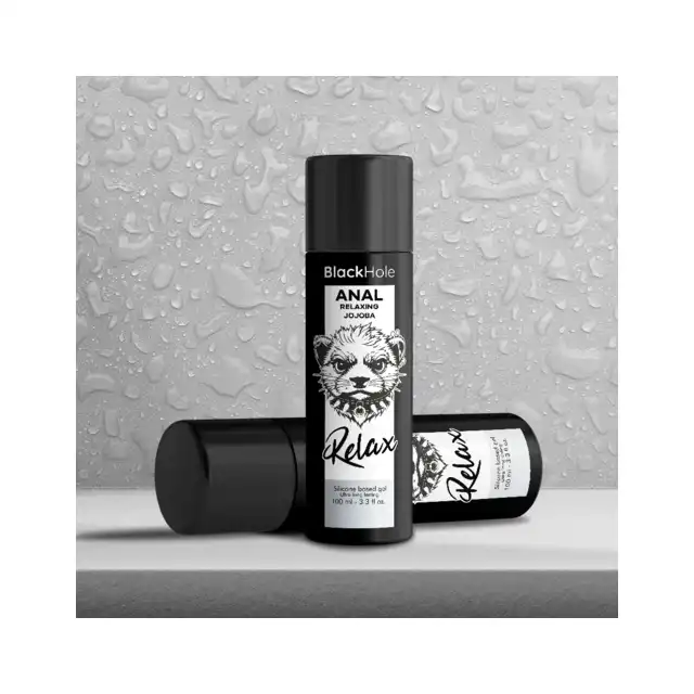 Black Hole - Anal Relaxing Jojoba Relax Silicone Base 100 ml - Wysokiej jakości lubrykant analny na bazie silikonu z delikatnym efektem rozluźniającym oraz olejem jojoba.