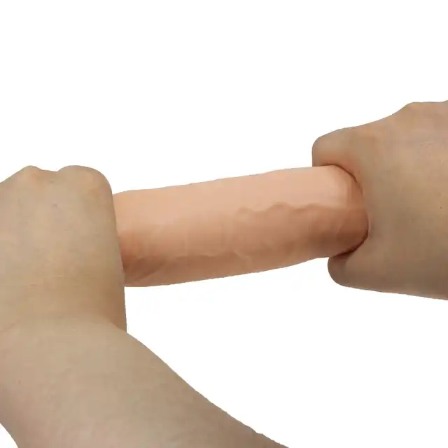 Pretty Love - Keon 8,4" - Realistyczne dildo z przyssawką z elastycznym kręgosłupem i ruchomą skórką. Ponad 21 cm przyjemności!