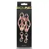 NS Novelties -  Bounds Nipple Clamps Rose Gold C3. Eleganckie, zmysłowe metalowe zaciski. 