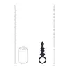 Levelz – Ribbed Anal Probe With Loop. Silikonowa teksturowana wtyczka analna z bezpiecznym uchwytem w kształcie pętli