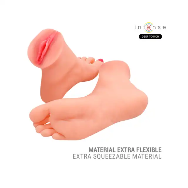 Intense - Deep Touch Gabbie Foot.  Dwuczęściowy masturbator w kształcie realistycznych stóp z waginami