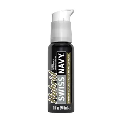 Swiss Navy - Hybrid 29,5 ml - Lubrykant hybrydowy premium, łączący formułę silikonową z wodną. Kompatybilny z zabawkami, prezerwatywami i ciałem! 