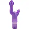 Calexotics - The Original Bunny Kiss Purple - Uroczy żelowy wibrator z króliczkiem w kolorze fioletowym. Stymulacja punktu G, stymulacja łechtaczki, 3 poziomy wibracji!