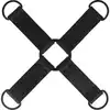 Intense - Fetish Hog Tie. Czarne akcesorium z ekoskóry, ogranicza ruchy idealne połączenie z kajdankami. 