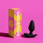 Girls Toys - Korek analny Jurby. Black Deep Pulse Anal Plug. Doskonale wyprofilowany silikonowy wibrujący korek analny