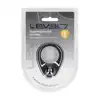 Levelz – Single Weighted Ball Cock Ring. Czarny pierścień erekcyjny z płynnego silikonu z wyjmowalnym ciężarkiem 