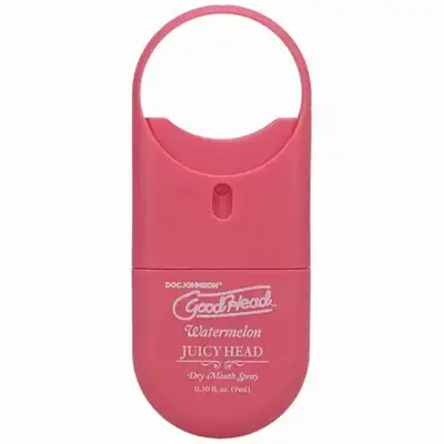 Doc Johnson - GoodHead Juicy Head To-Go Dry Mouth Spray Watermelon – spray nawilżający do ust 9 ml o smaku arbuza. Opakowanie podróżne. Zabierz go wszędzie.