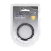 Levelz - Wide O Silicone Cock Ring XL 50 mm. Duży silikonowy klasyczny czarny pierścień erekcyjny