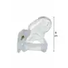 Extreme by Hidden Desire - Cock Cage Clear Control Regular PVC - Transparentna klatka na penisa z 4 pierścieniami dzięki którym dopasujesz ciasny, bezpieczny i nie do obejścia ucisk.