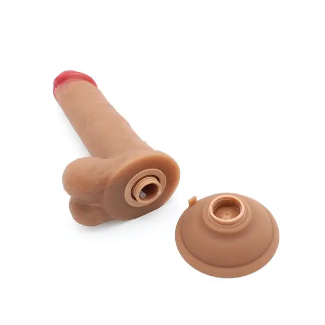 Kiotos - Cox Power Squirt Vibration Dildo with Remote - Zaawansowane dildo z wibracjami i opcją wytrysku, pilot w zestawie. Realizm w nowoczesnym wydaniu!
