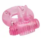 Toyz4Lovers - Rabbit Pink Vibrating Ring - Wibrujący pierścień erekcyjny na penisa z króliczkiem do stymulacji łechtaczki. 