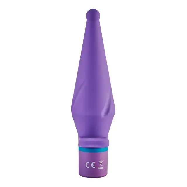 Love Signal - Tingling Touch Vibrating Anal Plug - Uroczy wibrujący korek analny w kolorze fioletowym. Ładowanie USB, wodoodporność IPX6.
