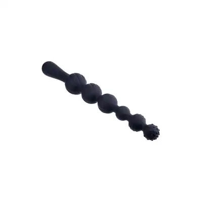 NMC - Beads Hunter. Kulki analne silikonowe czarne, perfekcyjna stopniowana analna stymulacja