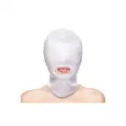 NS Novelties - Fetish Fashion Hood White. Maska z otworem na usta, elastyczna, ograniczająca zmysły. 