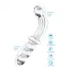 ToyJoy - Glass Worxx - Dual-Ended Anal &amp; G-spot Dildo - Eleganckie dwustronne szklane dildo analne i do punktu G. Wykonane z wysokiej jakości szkła borokrzemowego!