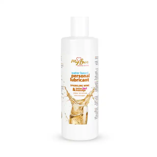 My Love - Aroma Series Intim&amp;Massage 2in1 Sparkling Wine 300ml - Żel 2 w 1 do intymnych doznań oraz sensualnego masażu ciała o zapachu musującego wina.