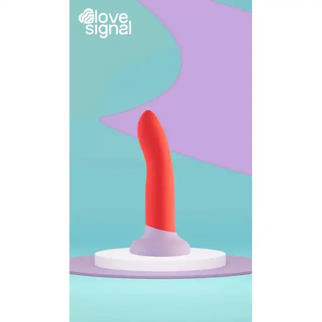 Love Signal - 2-Toned Love Stick Medium. Dildo silikonowe z mocną przyssawką. 