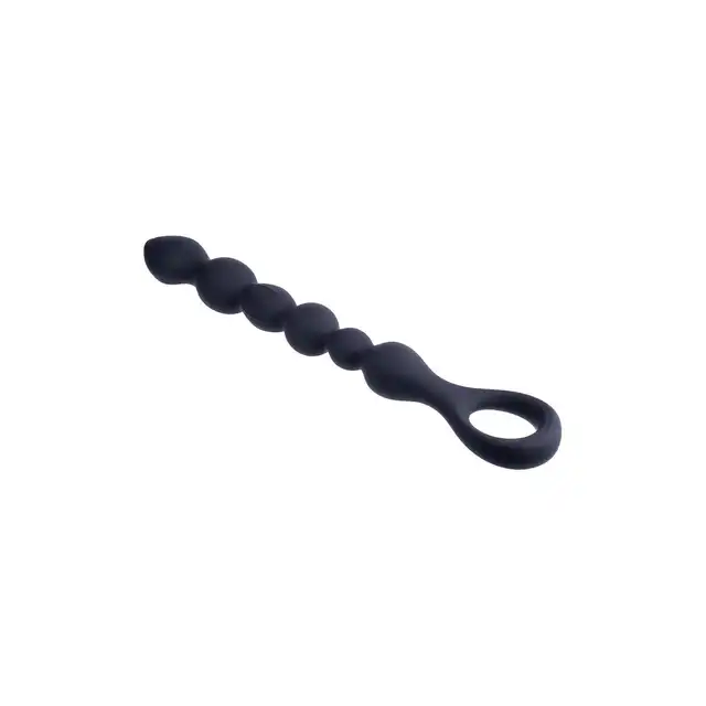 NMC - Ribbed Silicone Anal Beads Beads Hunter 10" - Silikonowe koraliki analne z wygodnym uchwytem dla komfortowej i kontrolowanej stymulacji. 25 cm długości!