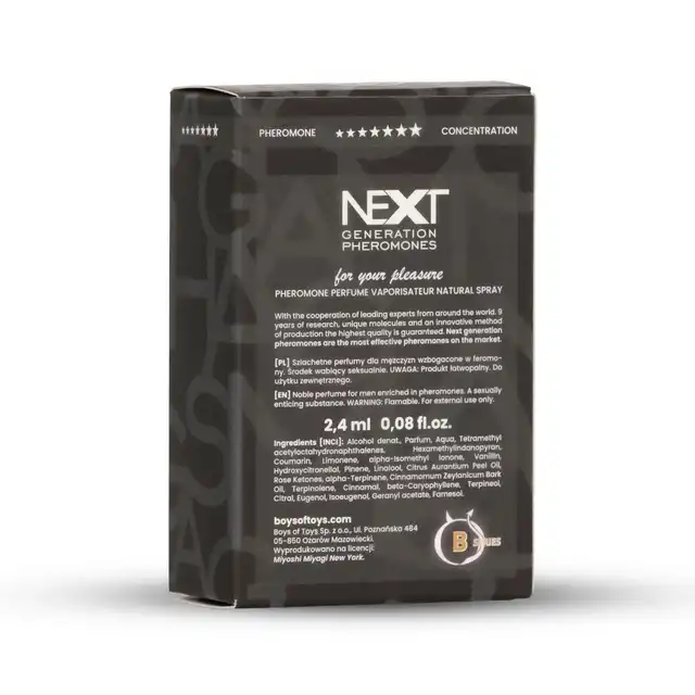 Miyoshi Miyagi - Next Pheromone 2,4 ml Homme - Cytrusowo-Drzewna Kompozycja z Feromonami Dla Mężczyzn