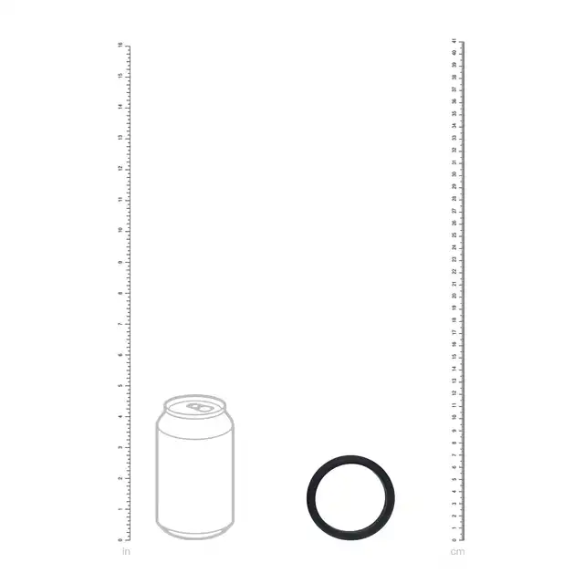 Levelz - Wide O Silicone Cock Ring XXL 55 mm. Duży klasyczny ring silikonowy o średnicy 5,5 cm