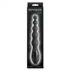 NS Novelties - Renegade - Virtua Black - Nowoczesne koraliki analne z wibracjami i cyfrowym panelem. Stopniowana konstrukcja, nowoczesna technologia, długość 24 cm.