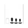 Levelz – Weighted Anal Plug Training Kit. Zestaw progresywny czarnych korków analnych z metalowym rdzeniem