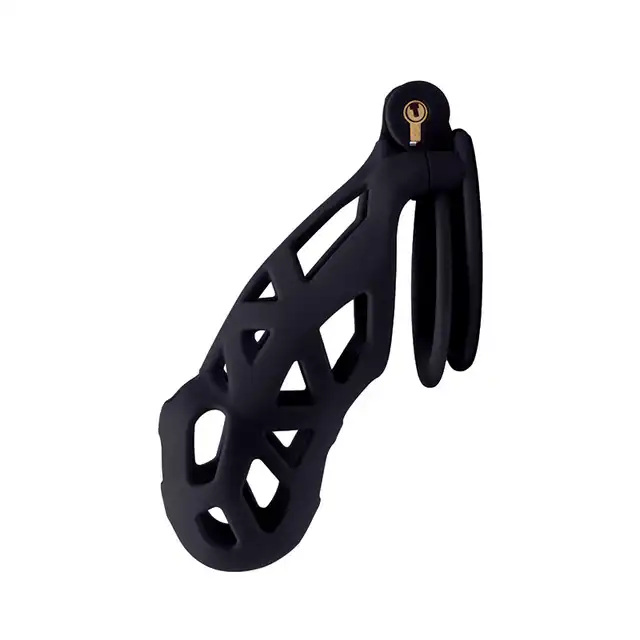 Fantasy Fetish - Cock Cage Size L ABS - Klatka na penisa z wytrzymałego materiału ABS. Lekka, solidna, otwarta konstrukcja.