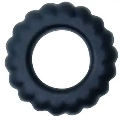 Baile - Titan. Ring o wewnętrznej średnicy 2cm czarny, silikonowy, elastyczny pierścień erekcyjny. 