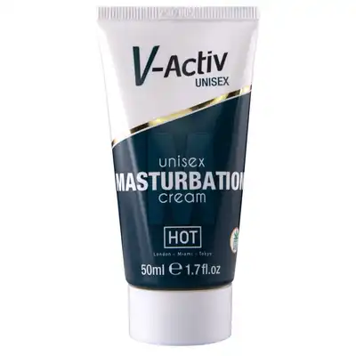 HOT -V-Activ CBD Unisex krem do masturbacji. 50ml doznania stymulujące i delikatnie rozgrzewające.