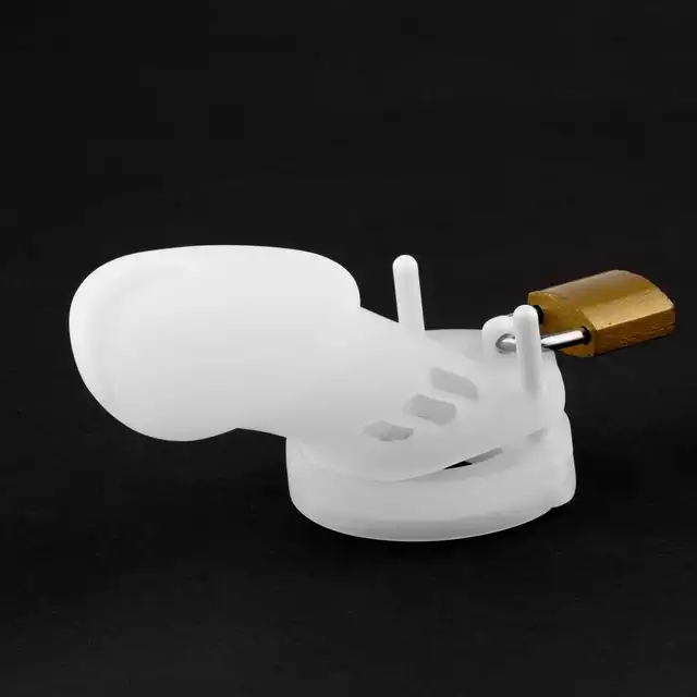 BSeries - Silicone Penis Cock Cage - Regular - Silikonowa klatka na penisa z 5 wymiennymi ringami oraz kłódką. Idealny wybór dla osób ceniących dopasowanie, komfort i funkcjonalność.