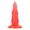 Toyz4Lovers - Jelly Pine Anal Plug 15.5 cm Red - Stożkowy korek analny z przyssawką. Trzy poziomy intensywności w jednej konstrukcji.