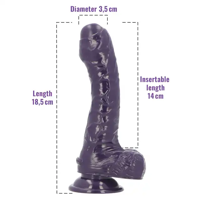 Toyz4Lovers - Ben Berries Scented Dildo 18.5 cm - Aromatyzowane, realistyczne dildo o zapachu jeżyny. Klasyczna forma w wyjątkowym wydaniu.
