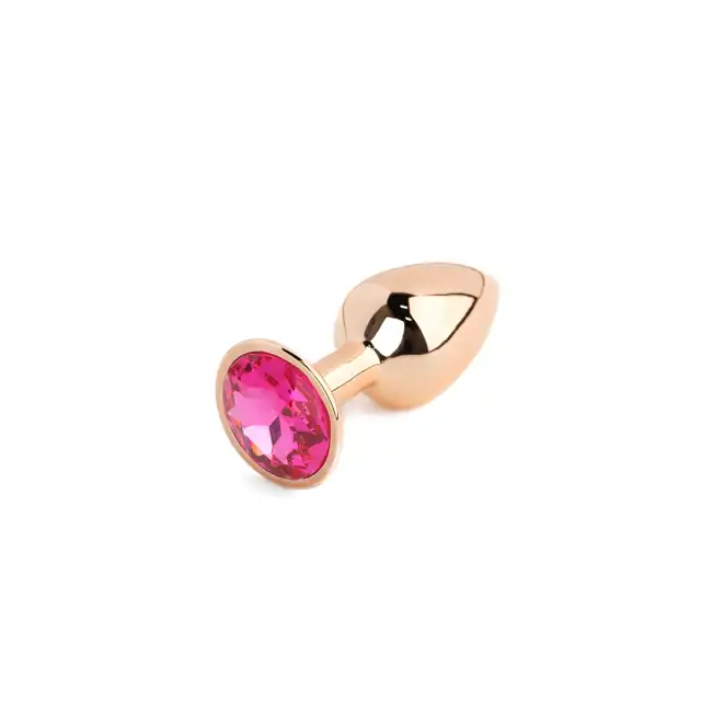 Bseries - Zestaw korków analnych o eleganckim wykończeniu. Złote trzy różnowymiarowe zatyczki. 