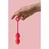 Love Signal - Playful Drops Love Ball - Silikonowe kulki gejszy do ćwiczeń mięśni kegla. Uroczy design!