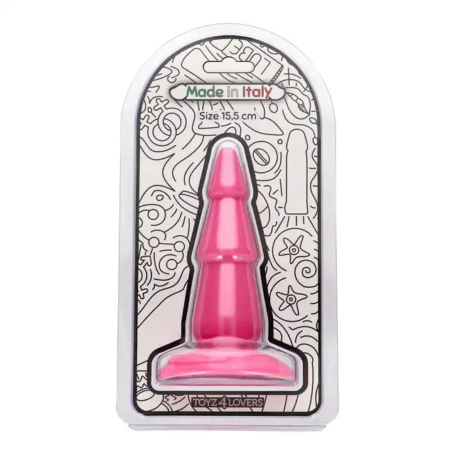 Toyz4Lovers - Pine Anal Plug 15,5 cm Pink - Korek analny z przyssawką w kształcie sosny. Progresywna stymulacja o rosnącej intensywności.