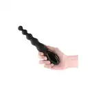 NS Novelties - Renegade - Virtua Black - Nowoczesne koraliki analne z wibracjami i cyfrowym panelem. Stopniowana konstrukcja, nowoczesna technologia, długość 24 cm.