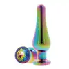ToyJoy - Anal Play wilight Bum Bijou S. Wielokolorowa długa zatyczka analna z kryształkiem.