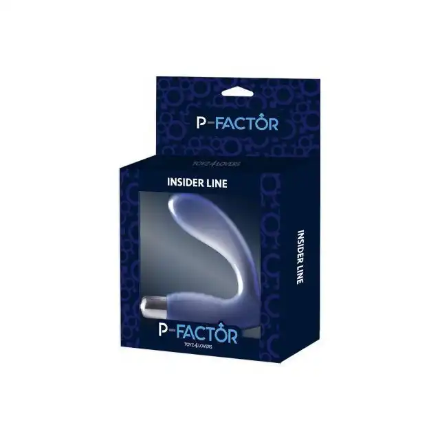 P-Factor - Insider Line Prostate Massager - Wibrujący masażer prostaty z wysokiej jakości silikonu. 