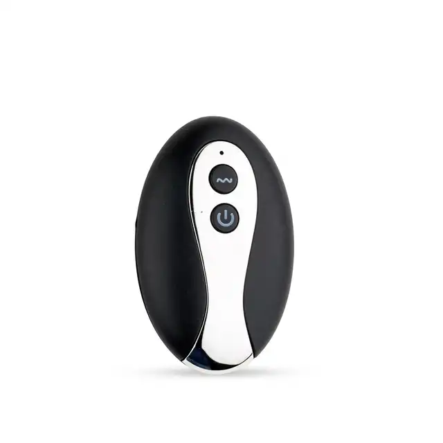 BSeries - Vibration Metal Anal Plug with Remote Control S - nowoczesny i elegancki metalowy korek analny z wibracjami, sterowany pilotem.